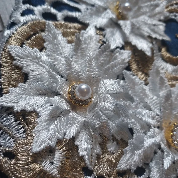 Venus Women's Floral And Pearl Embellished Skinny Jeans Size 16 - Picture 7 of 14